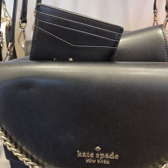 Kate Spade Madison Saffiano Leather Small Slim Card Holder
COLOR: Black 
NWT - Picture 14 of 16